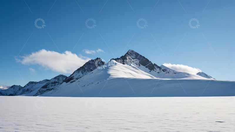 高清大图下载【趣麦麦图】雪山全景自然风光
