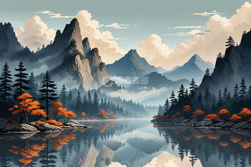 高清大图下载【趣麦麦图】山水森林自然景观