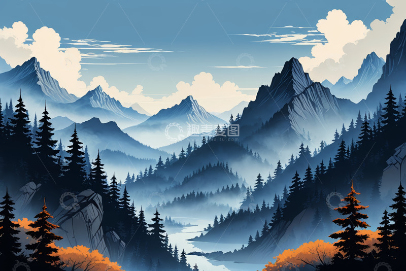 高清大图下载【趣麦麦图】山林间自然风光