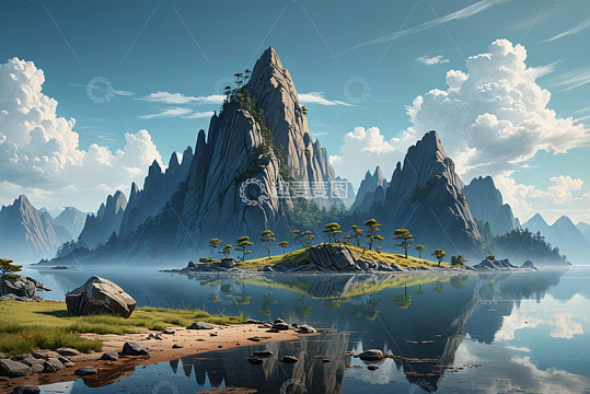 山水风光全景图