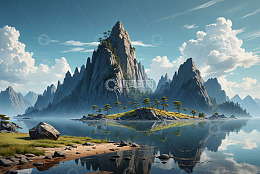 山水风光全景图