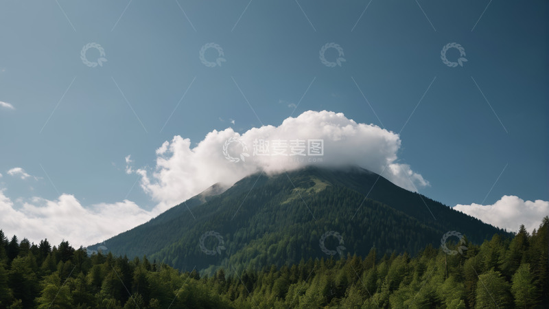 高清大图下载【趣麦麦图】山林云海自然风光