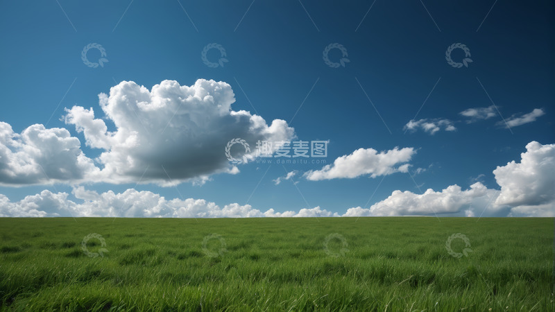 高清大图下载【趣麦麦图】蓝天绿地自然风光