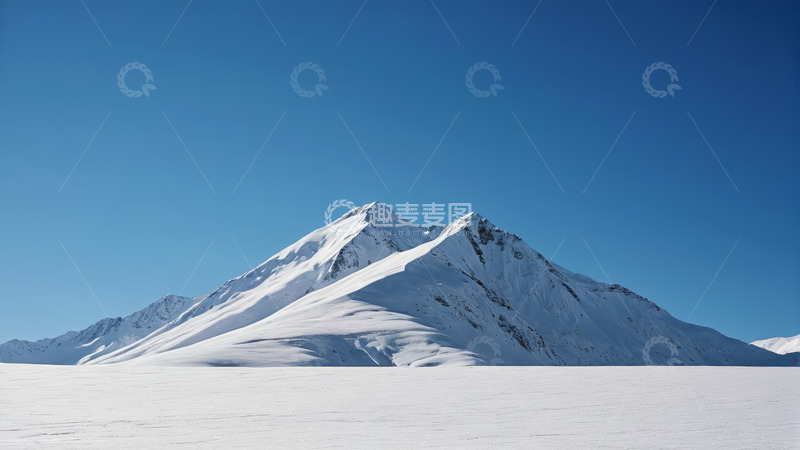 高清大图下载【趣麦麦图】雪山自然风光全景