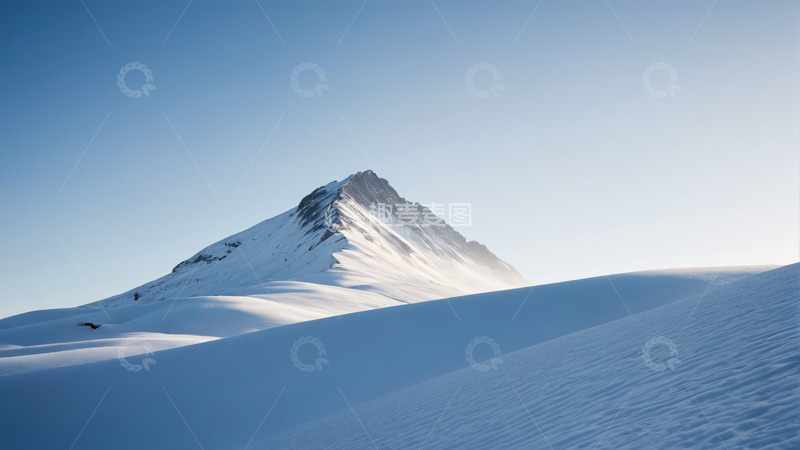 高清大图下载【趣麦麦图】雪山全景自然风光