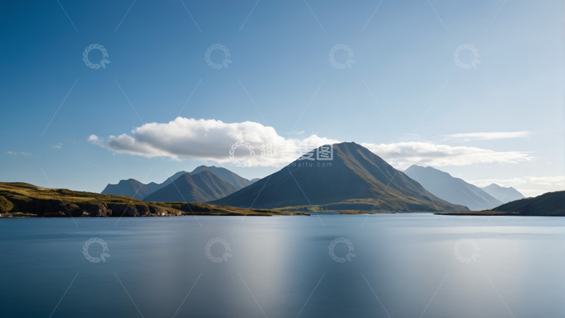 高清大图下载【趣麦麦图】山水相依的户外自然风光