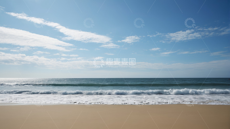 高清大图下载【趣麦麦图】蓝天碧海沙滩风景