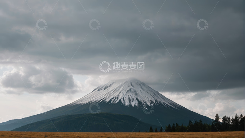 高清大图下载【趣麦麦图】日本富士山自然风光景象