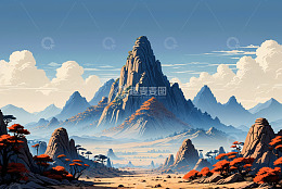 壮丽山景自然风光