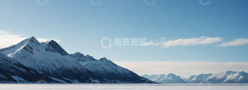 高清大图下载【趣麦麦图】雪山自然户外景观