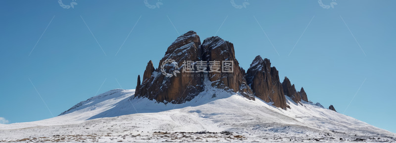 高清大图下载【趣麦麦图】雪山壮丽景观