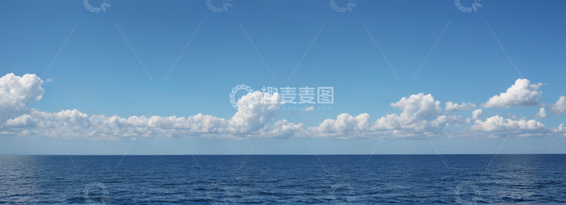 高清大图下载【趣麦麦图】蓝天海洋白云风景