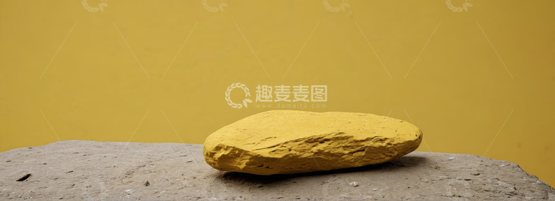 高清大图下载【趣麦麦图】黄色石头静物特写
