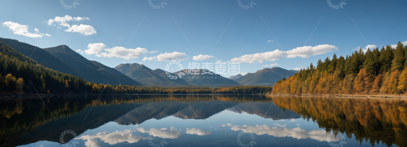 高清大图下载【趣麦麦图】山林湖泊自然风景
