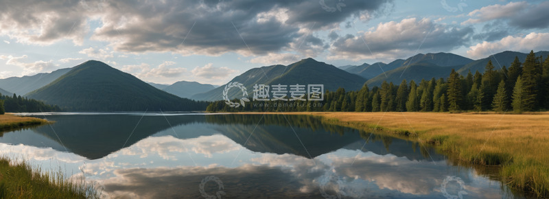 高清大图下载【趣麦麦图】山水湖泊自然风光