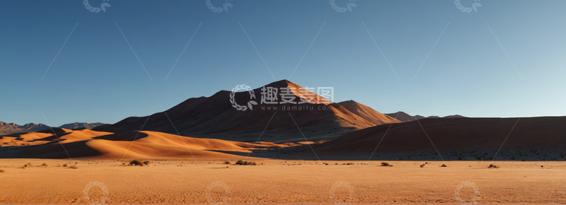 高清大图下载【趣麦麦图】广袤沙漠沙丘景观