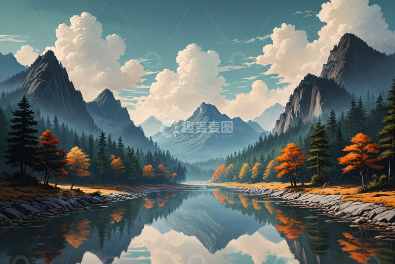 高清大图下载【趣麦麦图】山水森林自然风光