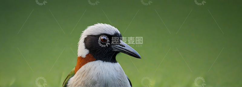 高清大图下载【趣麦麦图】特写彩色鸟类头部