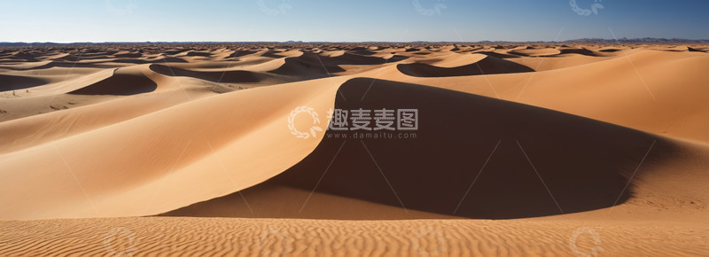 高清大图下载【趣麦麦图】广袤沙漠沙丘自然景观