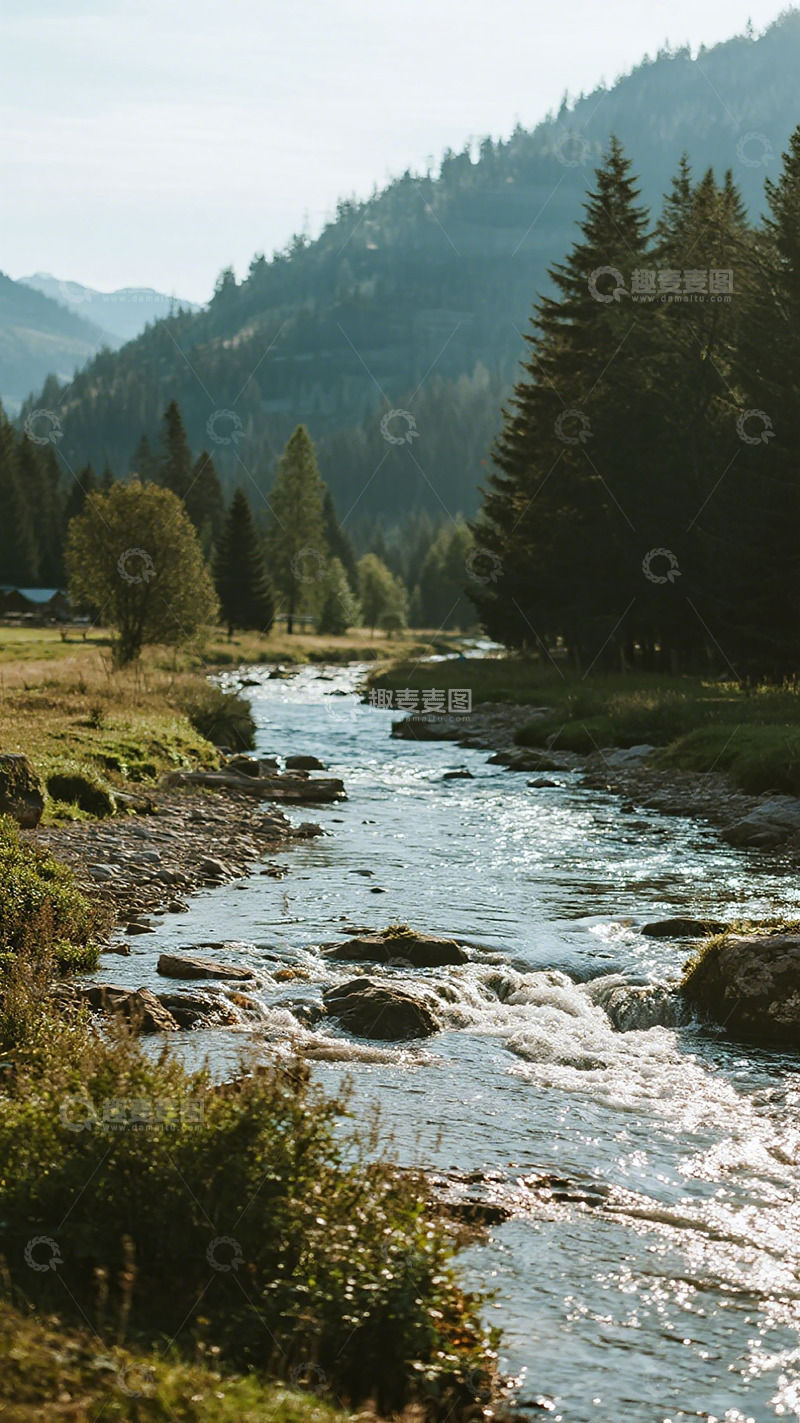 高清大图下载【趣麦麦图】山间溪流风光摄影