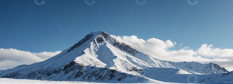 高清大图下载【趣麦麦图】雪山自然景观全景