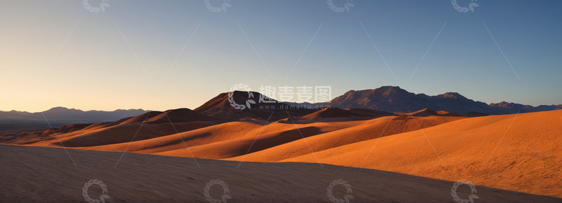 高清大图下载【趣麦麦图】沙漠沙丘自然风光全景