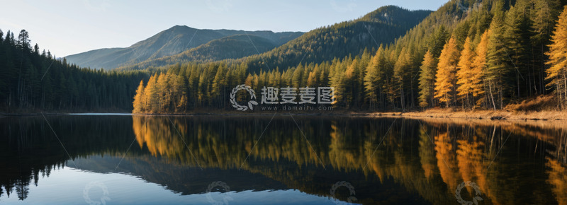 高清大图下载【趣麦麦图】山林湖泊自然风景