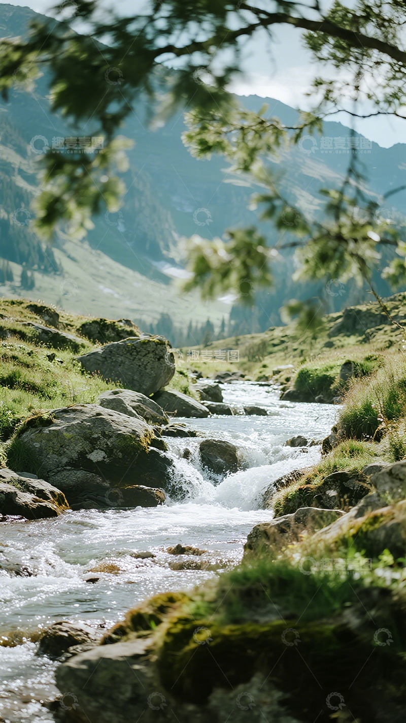 高清大图下载【趣麦麦图】山溪流水风光摄影