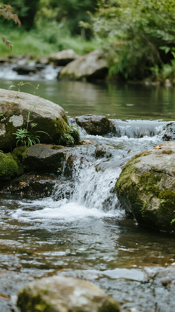 溪流水韵自然风光摄影