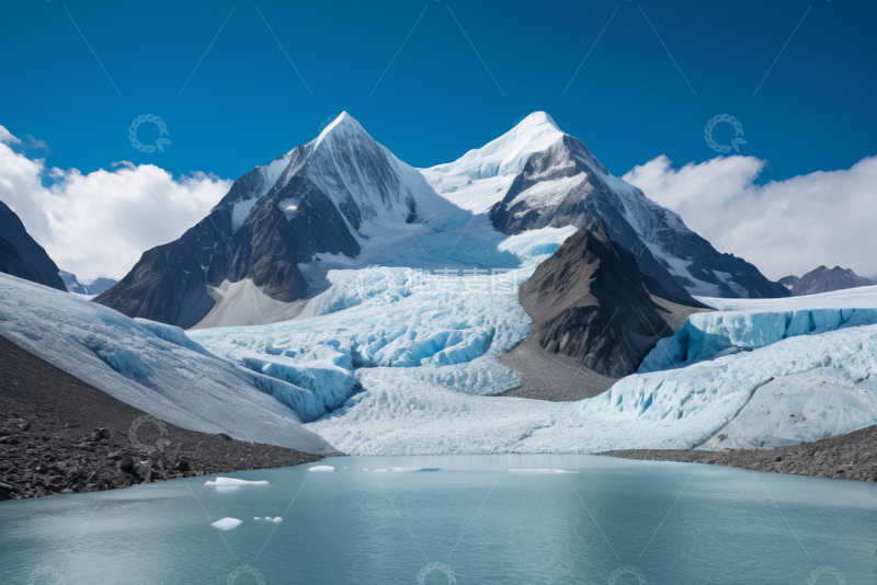 高清大图下载【趣麦麦图】雪山冰川湖泊自然风光