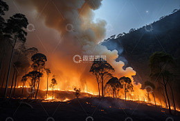 森林火灾场景