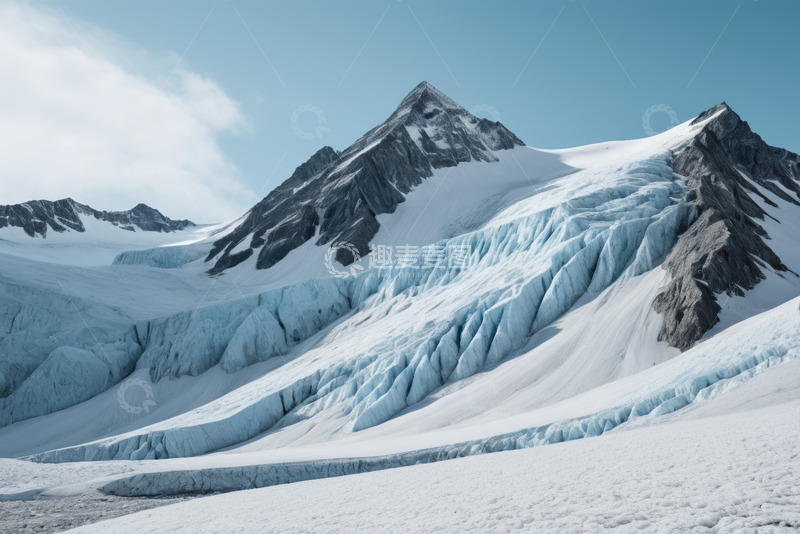 高清大图下载【趣麦麦图】雪山冰川自然景观