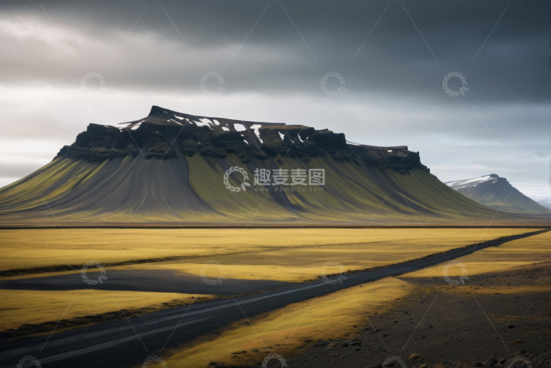 高清大图下载【趣麦麦图】冰岛自然风光山脉道路景观