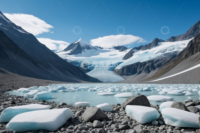高清大图下载【趣麦麦图】雪山冰川湖泊自然景观