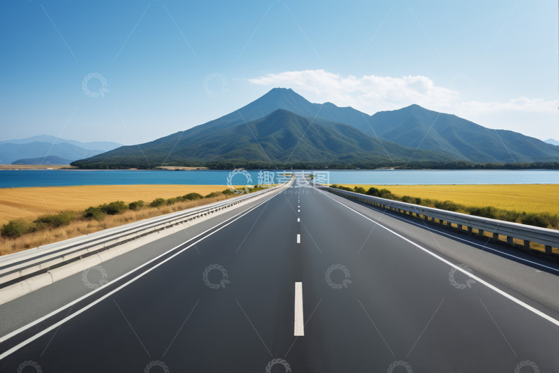 高清大图下载【趣麦麦图】公路自然风光远景