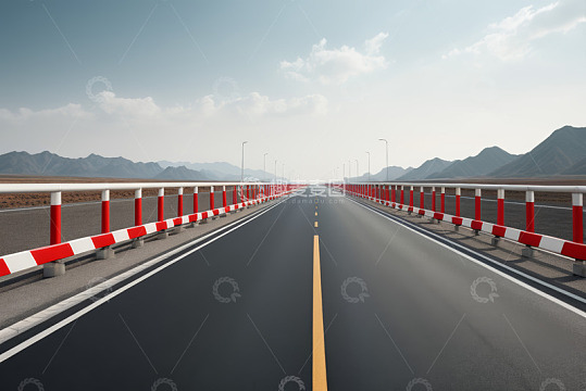 空旷公路远景风景