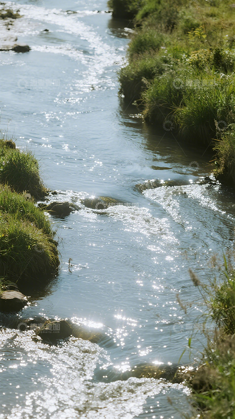 高清大图下载【趣麦麦图】阳光溪流自然风光摄影