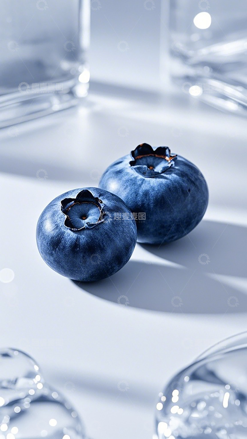 高清大图下载【趣麦麦图】蓝莓特写摄影图