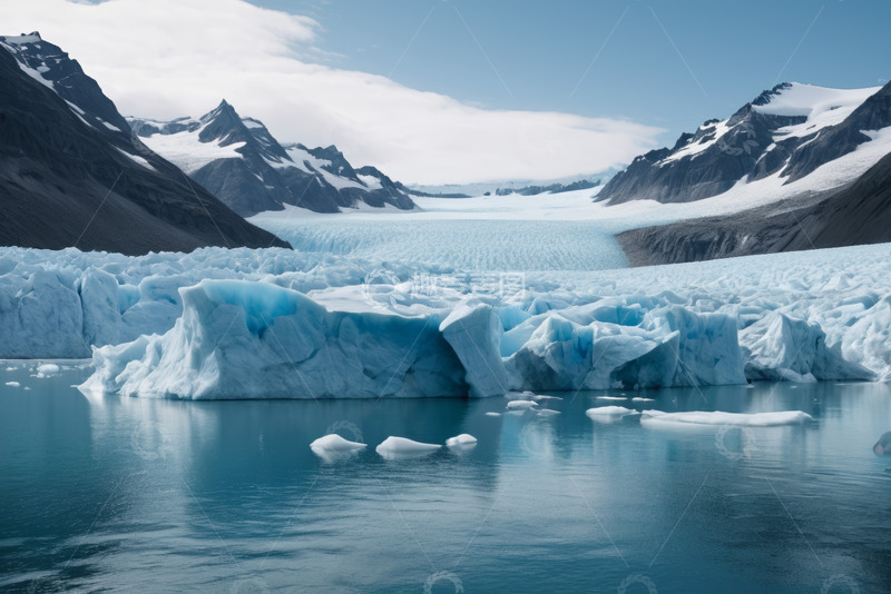 高清大图下载【趣麦麦图】冰川与冰山的自然景观
