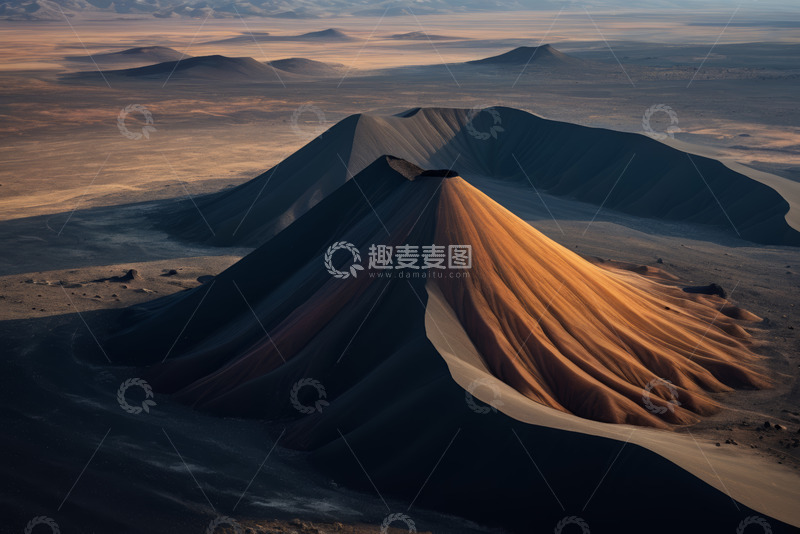 高清大图下载【趣麦麦图】沙漠沙丘自然风光航拍