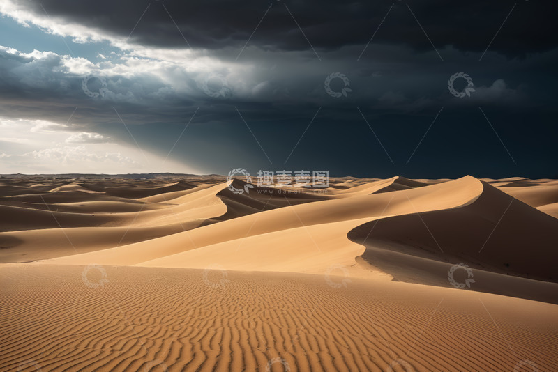 高清大图下载【趣麦麦图】沙漠沙丘自然风光