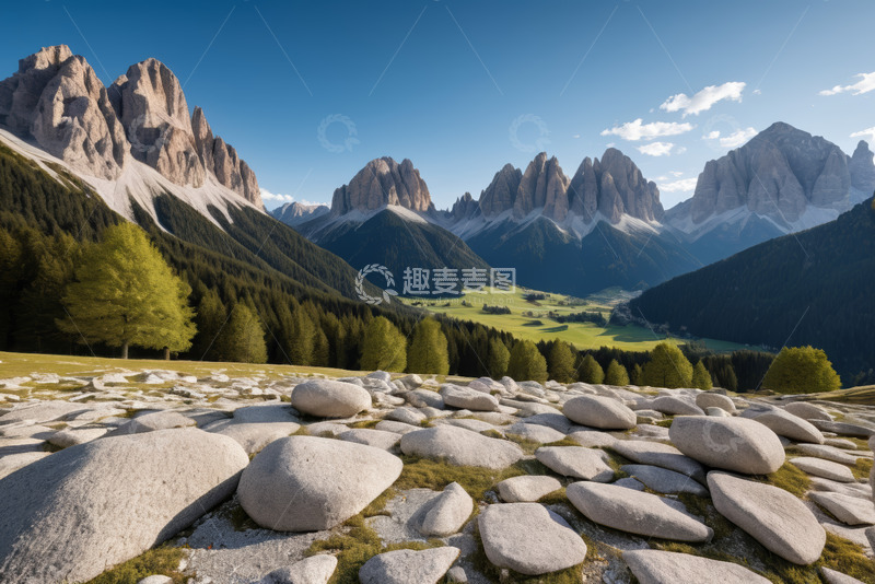 高清大图下载【趣麦麦图】意大利阿尔卑斯山自然风光
