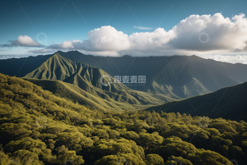 高清大图下载【趣麦麦图】青山绿树自然风光全景