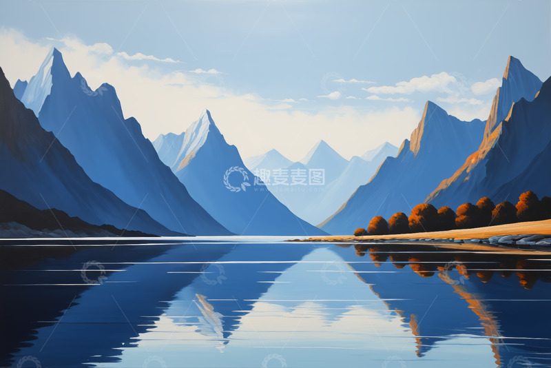 高清大图下载【趣麦麦图】山水相映的自然风光