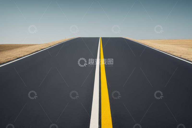 高清大图下载【趣麦麦图】空旷户外沥青道路
