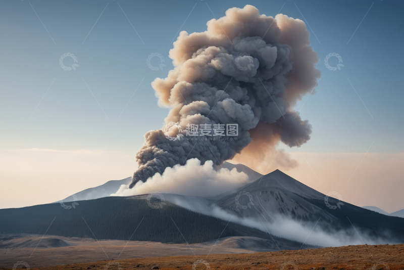 高清大图下载【趣麦麦图】火山喷发自然景观