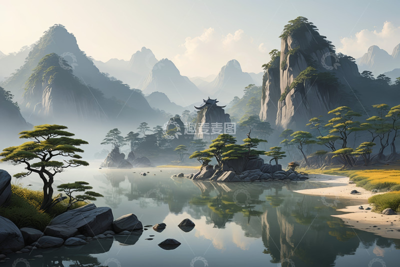 高清大图下载【趣麦麦图】山水古风意境风景