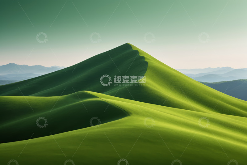 高清大图下载【趣麦麦图】绿色山丘自然风光