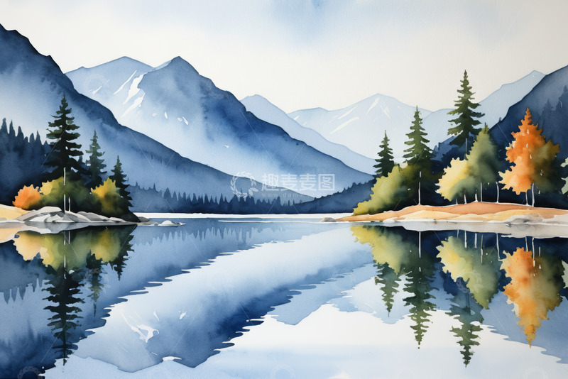 高清大图下载【趣麦麦图】山水森林湖泊自然风景