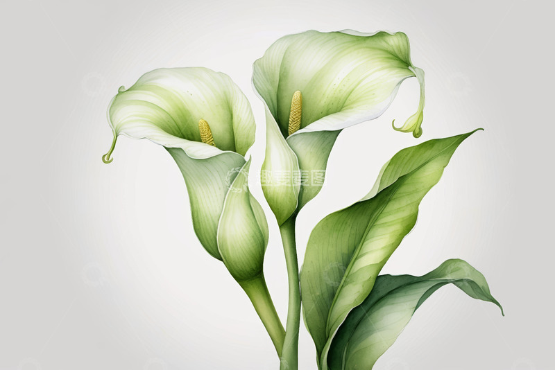 高清大图下载【趣麦麦图】海芋花特写